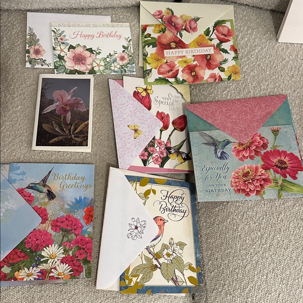 Greeting card bundle - floral lot birthday